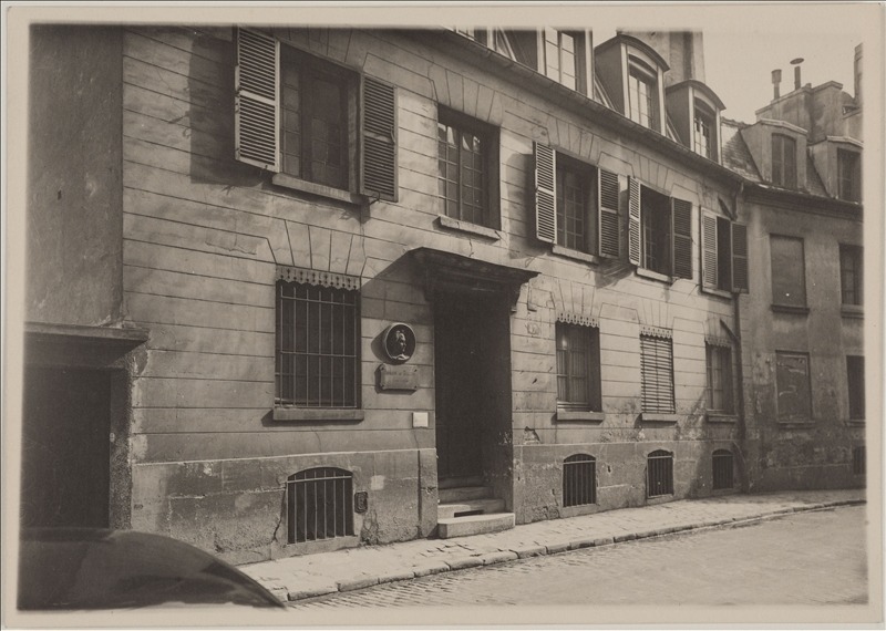 Maison sur la rue Raynouard au 47. Photographie d'Albert Harlingue (1879-1964). Paris, Maison de Balzac. Dimensions : 12,5 x 17,8 cm